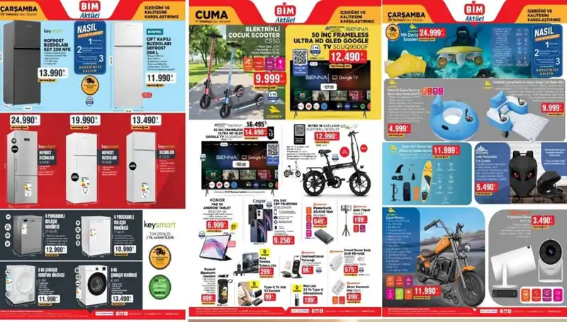 BİM 8-11 Temmuz Aktüel Kataloğu ile Cazip Fırsatlar Kapıda
