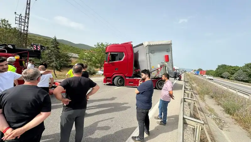 Seyir Halindeyken Arı Soktu: Araçlar Trafikte Kilitlendi!