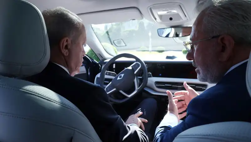Cumhurbaşkanı Erdoğan, Togg'un Yeni Modelini İlk Deneyen Oldu