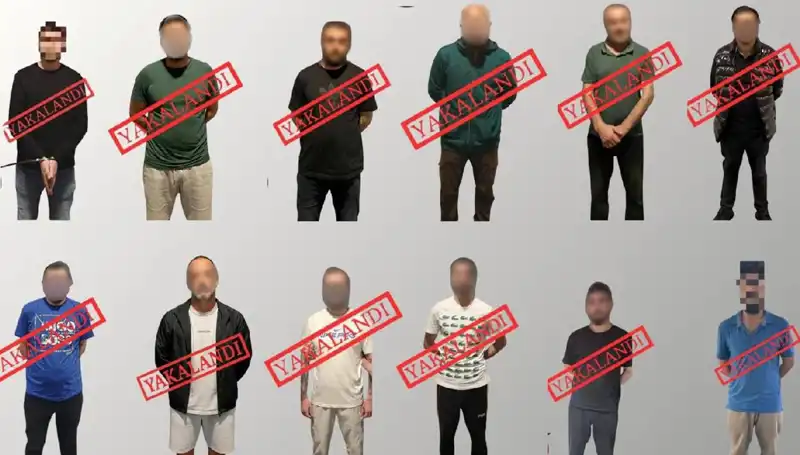 12 Kişilik Çete: Ulusal Seviye Arananlar Kırmızı Bültenle Yakalandı!