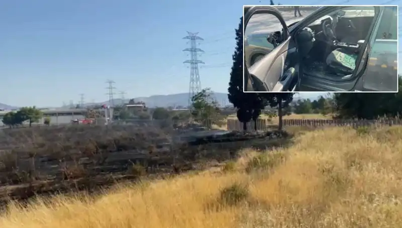 İzmir'de Otluk Alanda Çıkan Yangın AVM Otoparkına Sıçradı