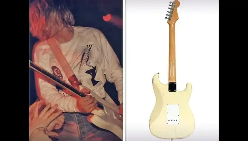 Kurt Cobain'in İkonik Gitarı Açık Artırmada Yüksek Fiyata Satıldı